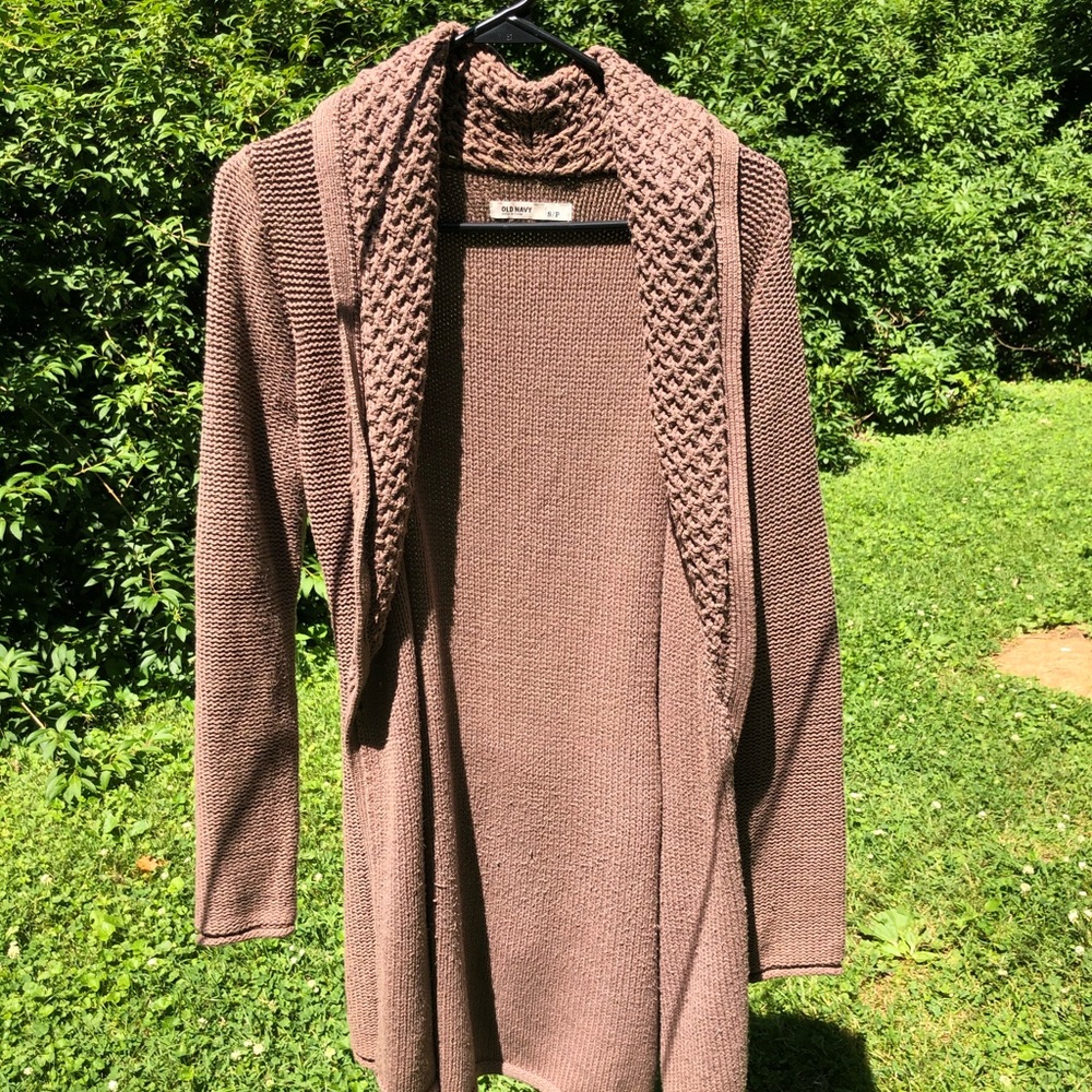 Tie Sweater Cardigan